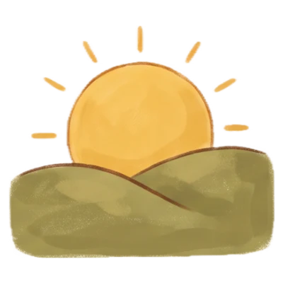 Sunce iznad brežuljaka