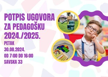 Potpis ugovora za pedagošku 2024./2025.