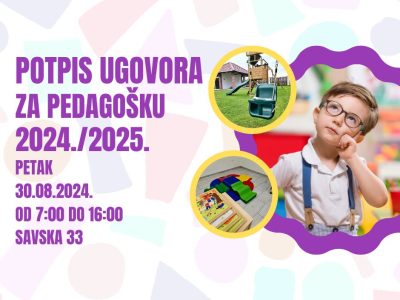 Potpis ugovora za pedagošku 2024./2025.