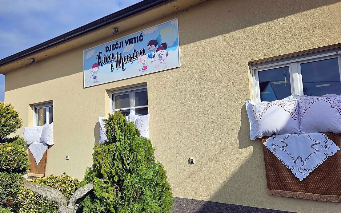 Vrtić u Savskoj 33 s natpisom Dječji vrtić Ivica i Marica